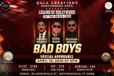 Legends of Bollywood: Bad Boys Live In Hartford Metro in Wethersfield, CT
