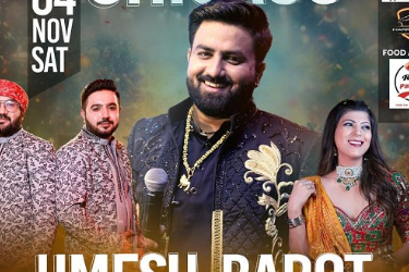 Umesh Barot and Palak Rao Live in Chicago Garba in Addison, IL