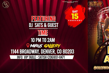 DENVER LOVE AAJ KAL - Bollywood Valentine Party in Denver, CO