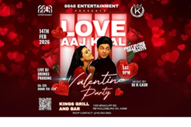 LOVE AAJ KAL : VALENTINE PARTY, Reynoldsburg, OH