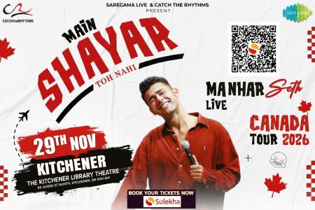 Main Shayar Toh Nahi By Manhar Seth in Kitchener in Kitchener, ON