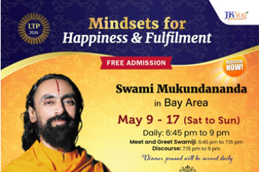 Meet And Greet With Swamiji And Enlightening Discourses on Discourse On Mindsets For Happiness And Fulfilment in San Jose, CA