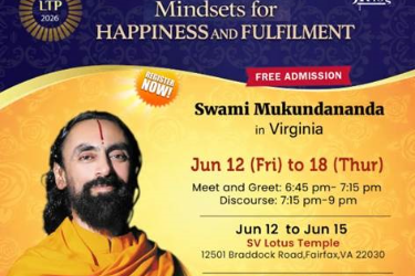 Meet And Greet With Swamiji And Enlightening Discourses on "Mindsets for happiness and fulfilment" in Fairfax, VA
