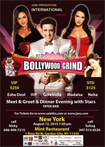 New York "Meet & Greet" with the stars, Govinda, Neha Dhupia, and Isha Deol in Garden City, NY