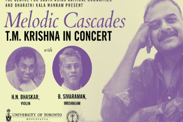 Melodic Cascades. T.M.Krishna in Concert in MISSISSAUGA, ON