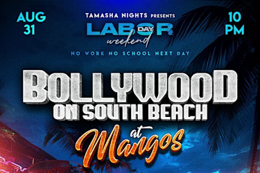 MIAMI BOLLYWOOD ON SOUTH BEACH AT MANGO'S in Miami Beach, FL