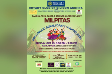 MILPITAS - BOLLYWOOD DIWALI DANDIYA 2026 - ROTARY CLUB OF SILICON ANDHRA in Milpitas, CA