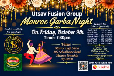 Monroe Garba Night In New Jersey - New Jersey Indian event on Fri, Oct 9
