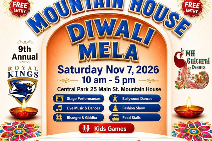 Mountain House Diwali Mela 2026, Tracy, CA