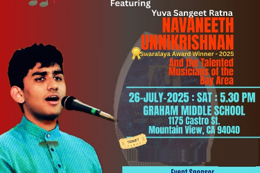 Music Concert By Navaneeth Unnikrishnan in Mountain View, CA