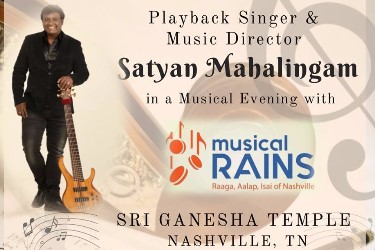 Musical Nite with Sathyan Mahalingam in Nashville, TN