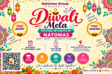 Natomas Group Presents the 5th Annual Diwali Celebration in Sacramento, CA