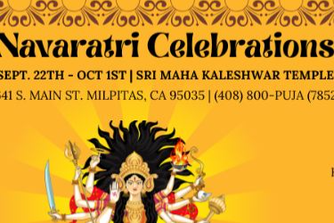 Navaratri Celebrations at Sri Mahakaleshwar Temple (Everyday 6 - 9 PM) on September 24th