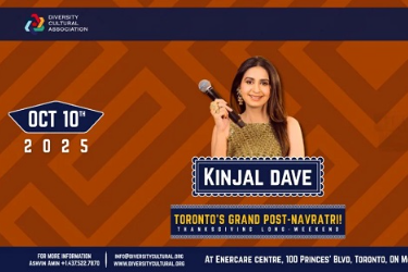 Navrang Navratri Festival Canada 2025 With Kinjal Dave - 10th October 2025, Toronto, ON