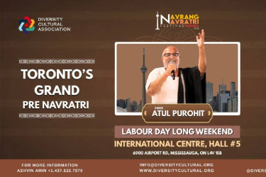 Navrang Navratri Festival Canada 2026 With ATUL PUROHIT - SATURDAY 5th September, 2026 in Mississauga, ON