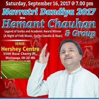 Navratri Dandiya 2017 with HEMANT CHAUHAN in MISSISSAUGA, ON