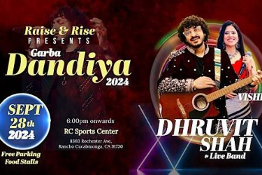 Navratri Garba 2024 with Dhruvit Shah and Live band in Rancho Cucamonga, CA