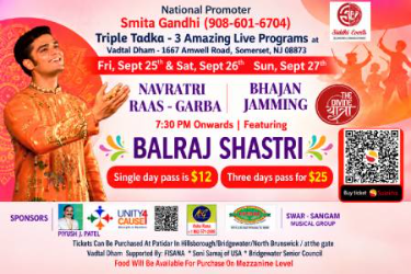 Bhajan Jamming By Balraj Shastri In New Jersey - New Jersey Indian event on Sun, Sep 27