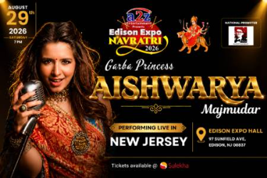 Navratri with Aishwarya Majmudar Edison Expo New Jersey, Edison, NJ