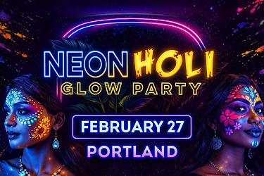 NEON Holi Glow Party | DJ Prashant | Bollywood EDM | Portland, Portland, OR