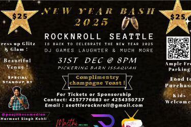 New Year 2025 Bash ($25) in Issaquah, WA