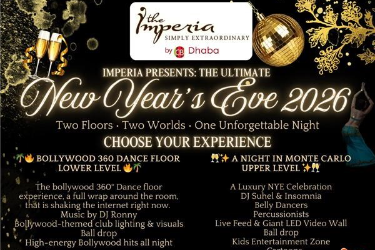 New Year Eve 2026 Mega bash, Imperia in Somerset, NJ