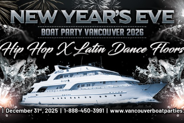 New Year's Eve Boat Party Vancouver 2026 | Hip Hop X Latin| 2 Dance Floors in Vancouver, BC