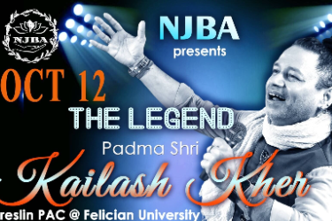 NJBA CONCERT FOR THE AGES WITH KAILASH KHER in Lodi, NJ