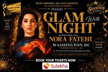 Glam Night With International Star Nora Fatehi In Washington DC in Washington, DC