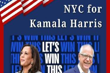NYC for Kamala Harris in Woodside, NY