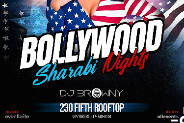 NYC'S #1 DESI PARTY, AUG 30TH, BOLLYWOOD WITH DJ BROWNY AT 230 FIFTH ROOFTOP