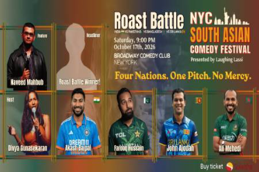NYC South Asian Comedy Festival Roast Battle – India Vs Pakistan Vs Bangladesh Vs Sri Lanka.