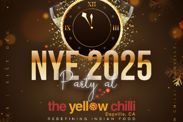 NYE 2025 PARTY AT THE YELLOW CHILLI DANVILLE in Danville, CA