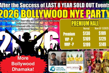 Oasis Palace (Crystal Regular Hall) 2026 BOLLYWOOD NEW YEAR PARTY in , CA