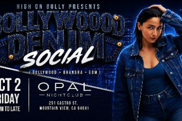 Oct 2 | Friday | Bollywood Denim Social | Mountain View - San Francisco Indian event on Fri, Oct 2