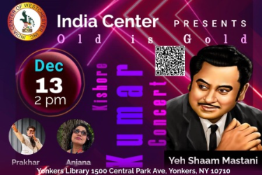 Old is Gold Concert : A Tribute to Kishore Kumar’s Golden Melodies in Yonkers, NY