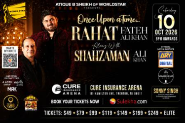 Once Upon a Time with Rahat Fateh Ali Khan & Shahzaman Ali Khan In Trenton in Trenton, NJ