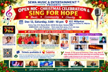 Open Mic – Christmas Celebration & Sing for Hope