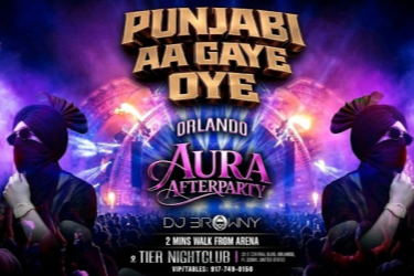 ORLANDO AURA AFTERPARTY- BOLLYWOOD BHANGRA AT TIER NIGHTCLUB in Orlando, FL