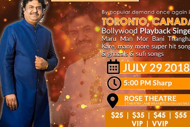OSMAN MIR LIVE IN CONCERT – TORONTO in BRAMPTON, ON