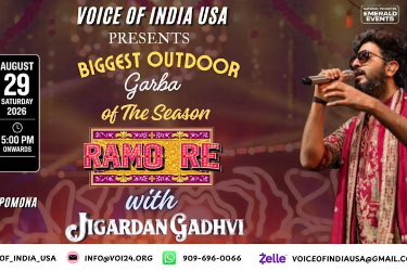 Outdoor Garba Festival with Jigardan Gadhvi!