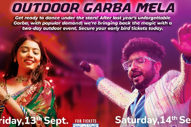 Outdoor Garba Mela in Schaumburg, IL