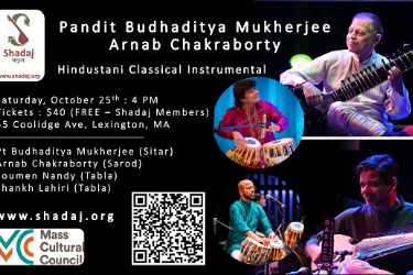 Pandit Budhaditya Mukherjee (sitar), Arnab Chakraborty (sarod) Live In Concert