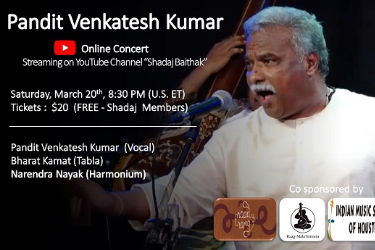Pandit Venkatesh Kumar - Online Concert in , 