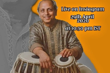 Pandit Yogesh Samsi Live on Instagram in , 