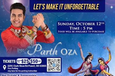 Parth Oza Garba in Ohio For Raasotsav Celebration in Powell, OH