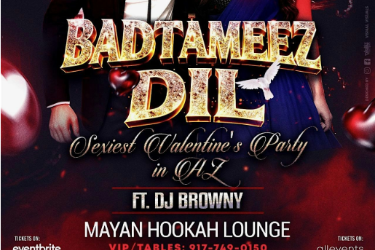 PHOENIX BOLLYWOOD VALENTINES NIGHTOUT AT MAYAN HOOKAH LOUNGE in Phoenix, AZ