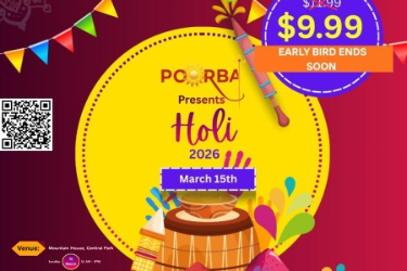 Poorba's 2026 Holi Celebration – A Festival of Colors, Music & Joy! in Tracy, CA