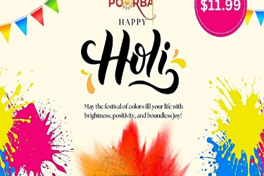 Poorba's 2026 Holi Celebration – A Festival of Colors, Music & Joy! in Tracy, CA