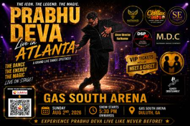 PRABHU DEVA LIVE IN ATLANTA 2026